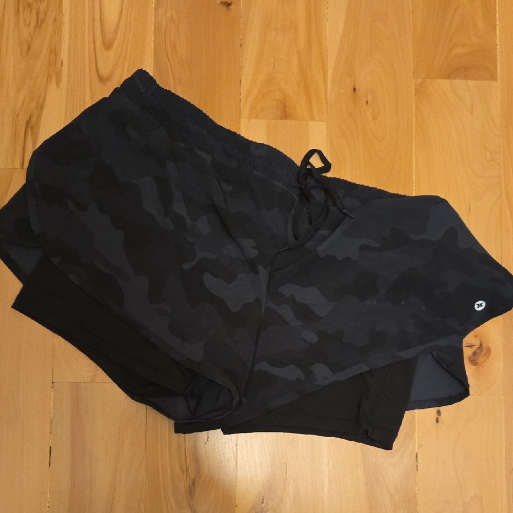 RBX Black Camo Athletic Shorts